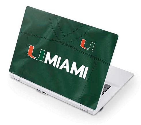 University of Miami Green Jersey Acer Chromebook Skin